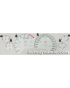 Chevrolet Corvette 97-01 C5 Glow Gauges Blue/Green