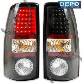 OEMASSIVE Tail Lights For 2007-2013 GMC Sierra Fleetside – Chrome Housing, Red Clear Lens
